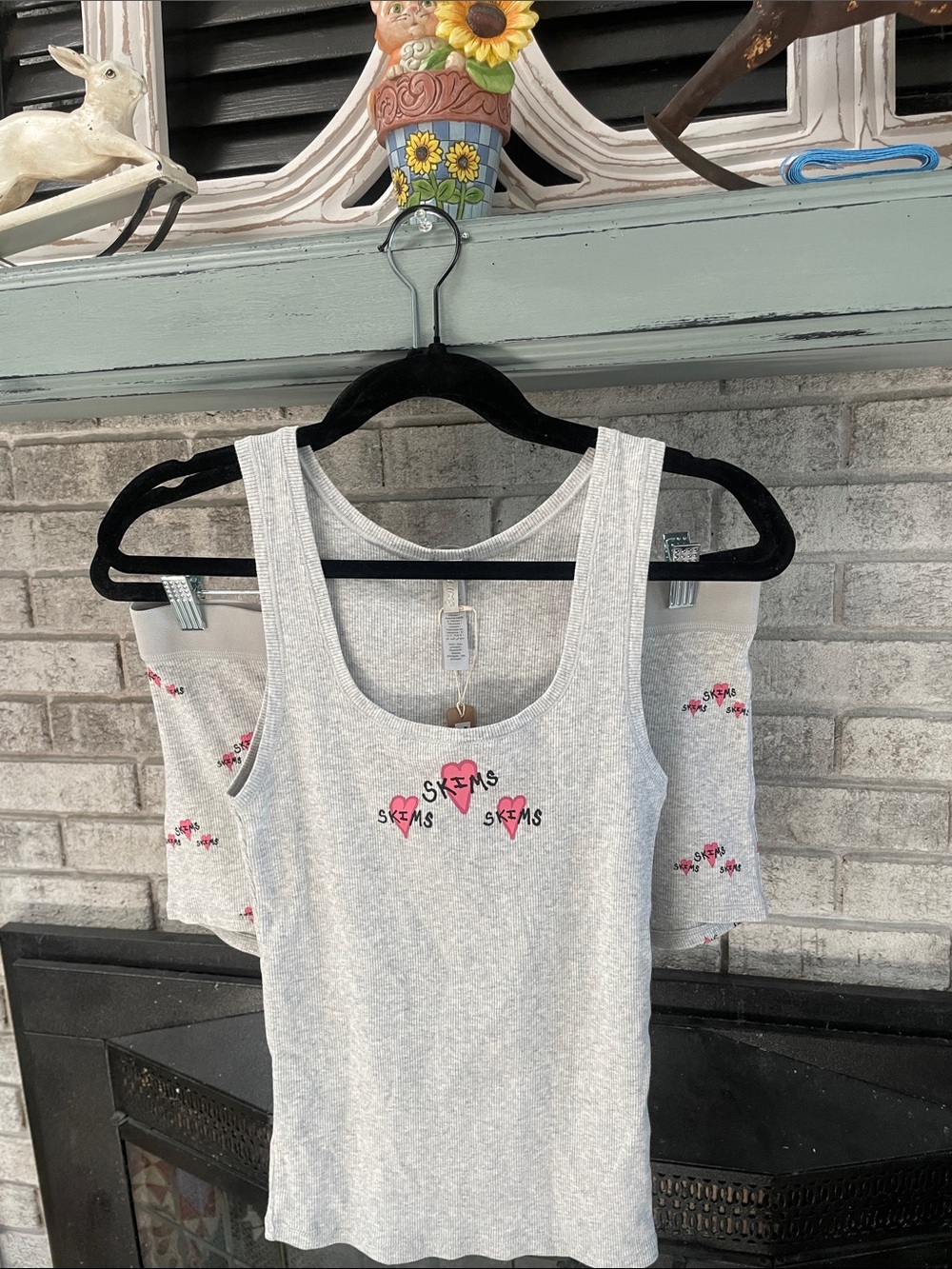 SKIMS Cotton Rib Tank and Short Set - Picture 6 of 14